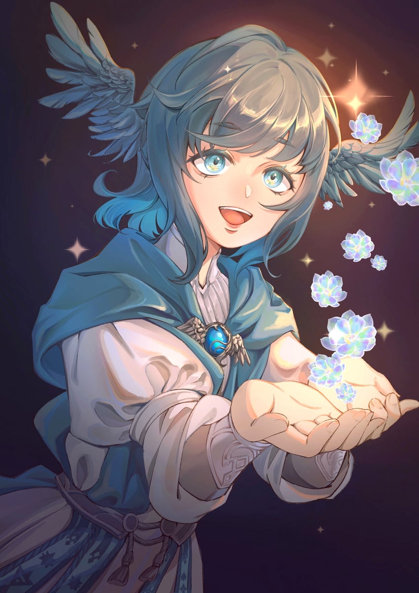 meteion (final fantasy and 1 more) drawn by fei_yu_guantou