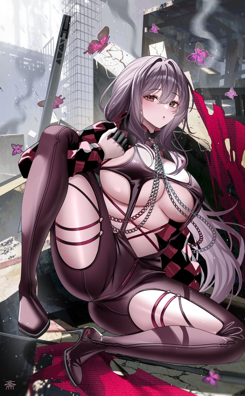 scarlet (goddess of victory: nikke) drawn by tansuan_(ensj3875)