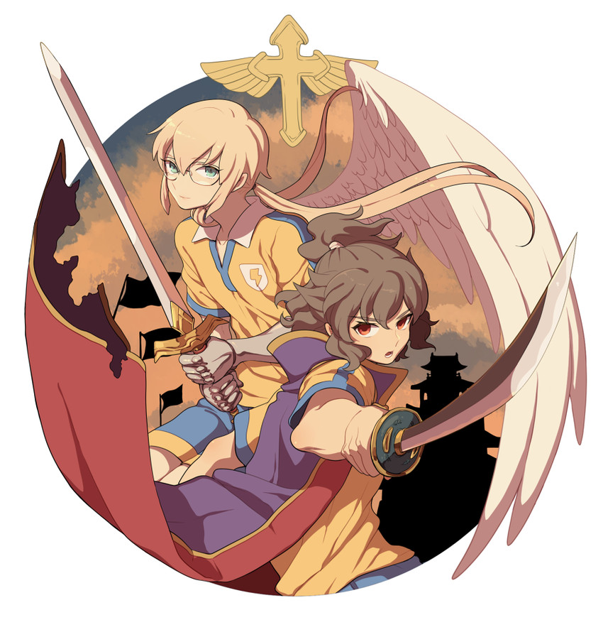 kirino ranmaru and shindou takuto (inazuma eleven and 2 more) drawn by kudou_akira
