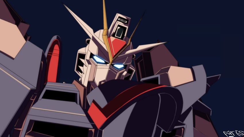rising freedom gundam (gundam and 2 more) drawn by gundrass