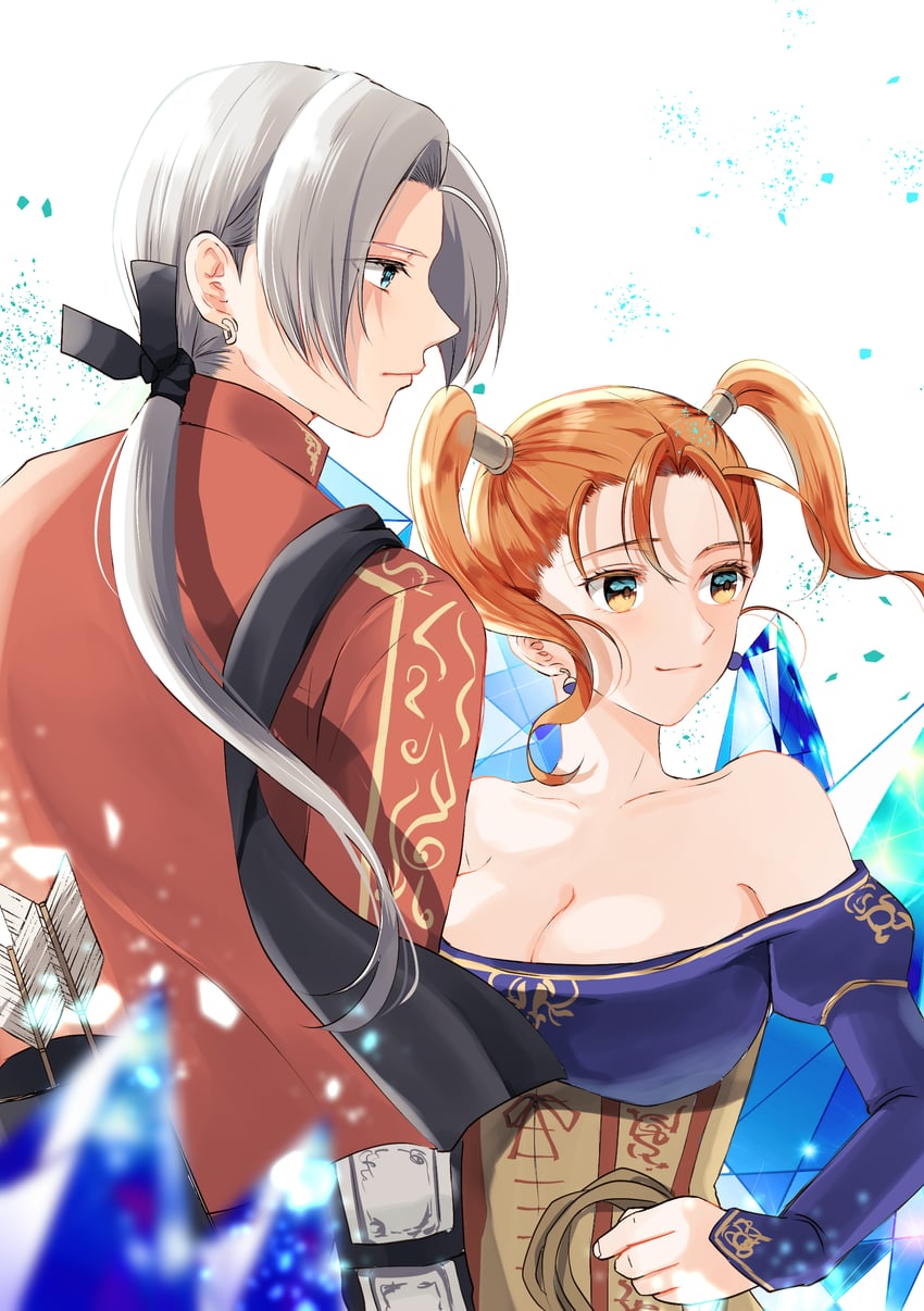 jessica albert and kukuru (dragon quest and 2 more) drawn by c-diamond