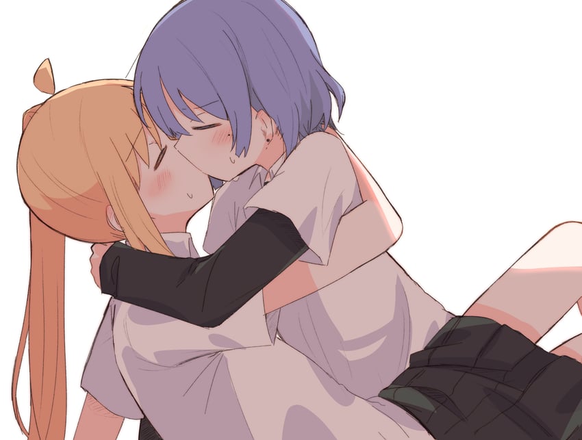 ijichi nijika and yamada ryo (bocchi the rock!) drawn by rogu_(log_264)