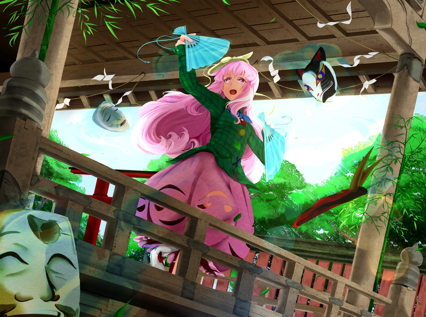 hata no kokoro (touhou) drawn by hi_you_(flying_bear)