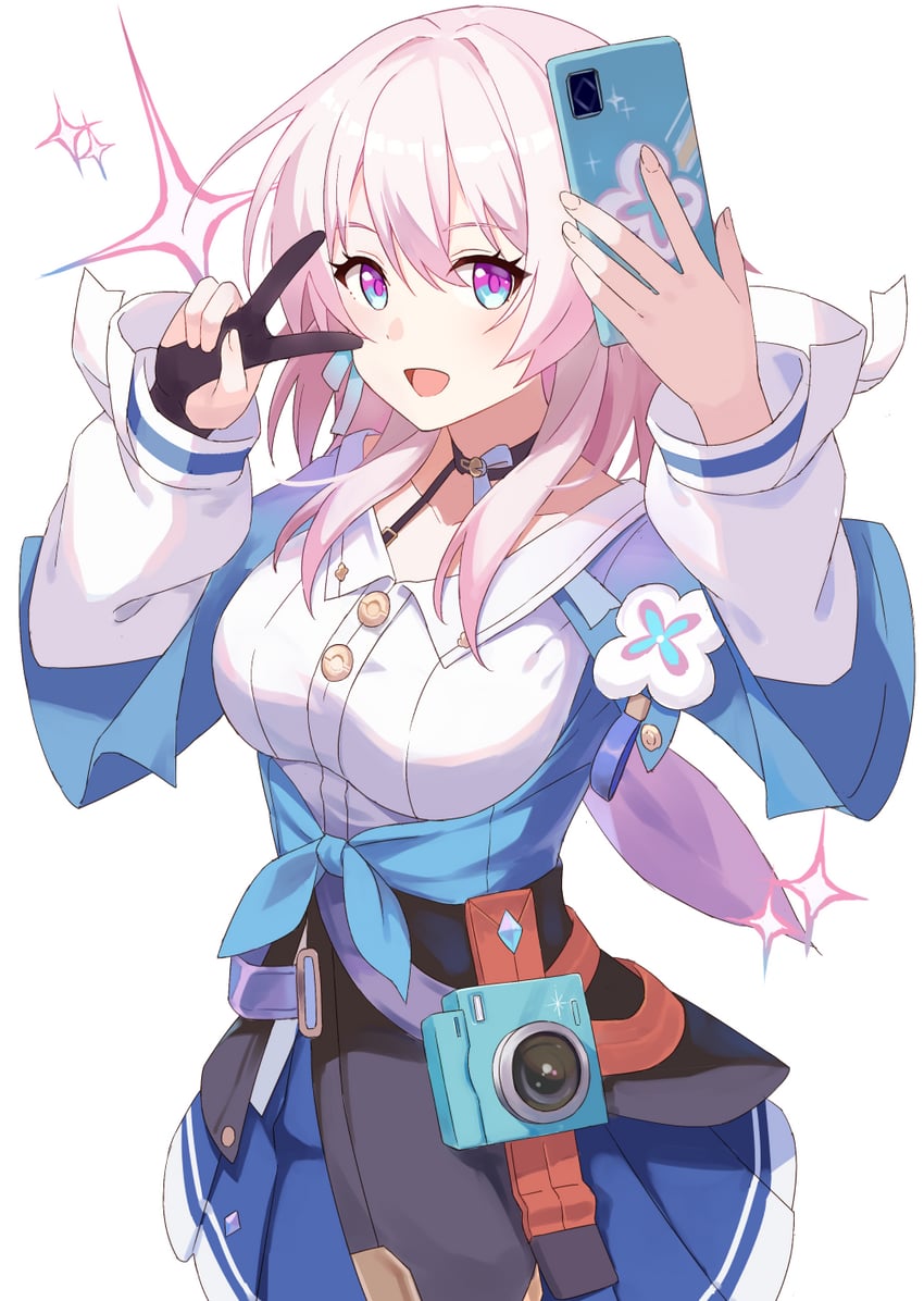march 7th (honkai and 1 more) drawn by .com_(bot_com1)