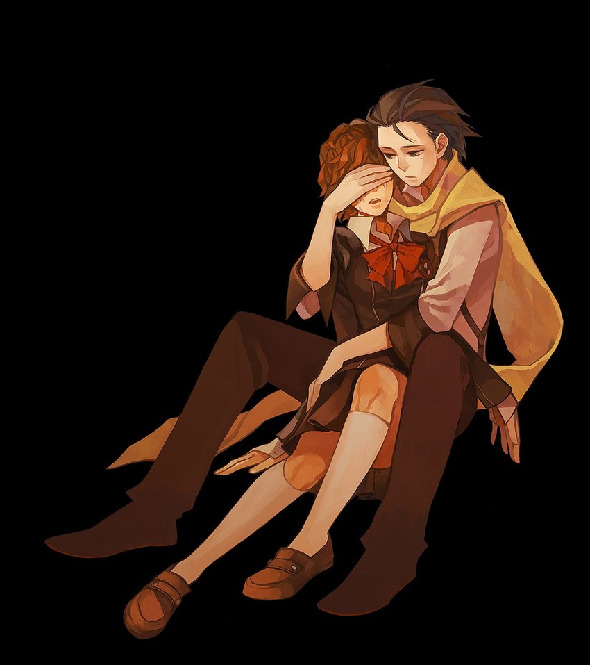 shiomi kotone and mochizuki ryouji (persona and 2 more) drawn by dearest24