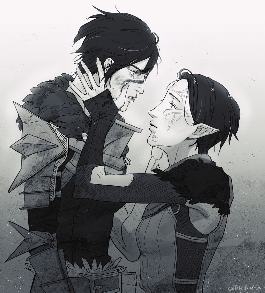 merrill and marian hawke (dragon age and 1 more) drawn by cheetahman_(1ddghfr78cswc)