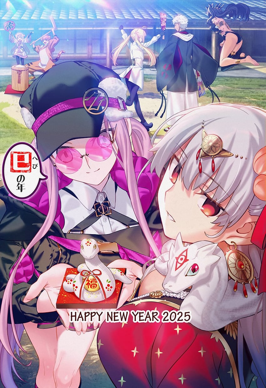 artoria pendragon, emiya shirou, medusa, ishtar, artoria caster, and 4 more (fate and 1 more) drawn by aora
