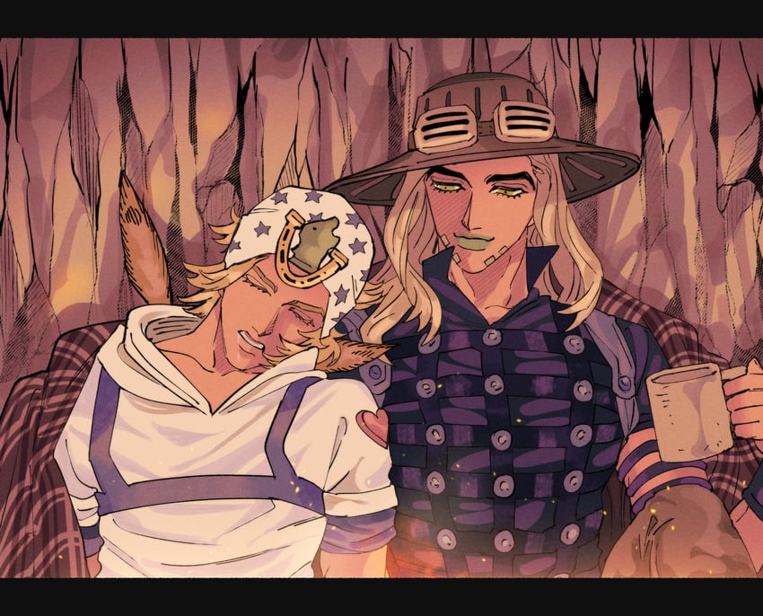 johnny joestar and gyro zeppeli (jojo no kimyou na bouken and 1 more) drawn by danggo99