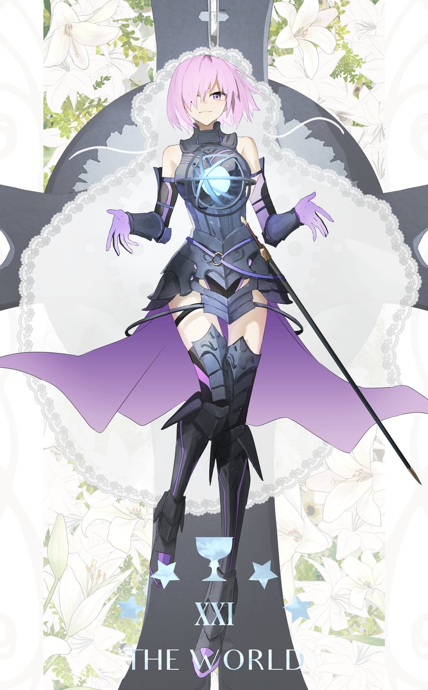 mash kyrielight (fate and 1 more) drawn by ninjin_(ne_f_g_o)