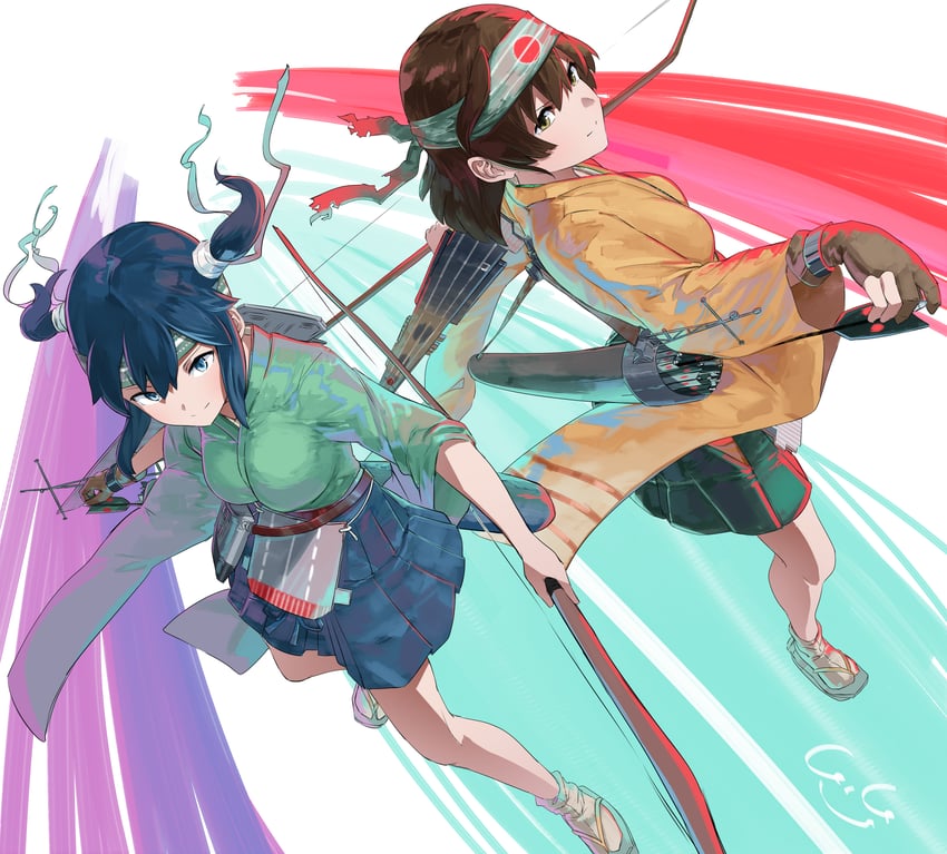 souryuu, hiryuu, hiryuu kai ni, and souryuu kai ni (kantai collection) drawn by gegesan