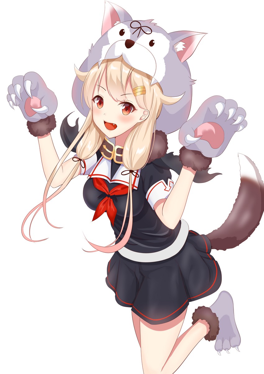 yuudachi and yuudachi kai ni (kantai collection) drawn by zuki