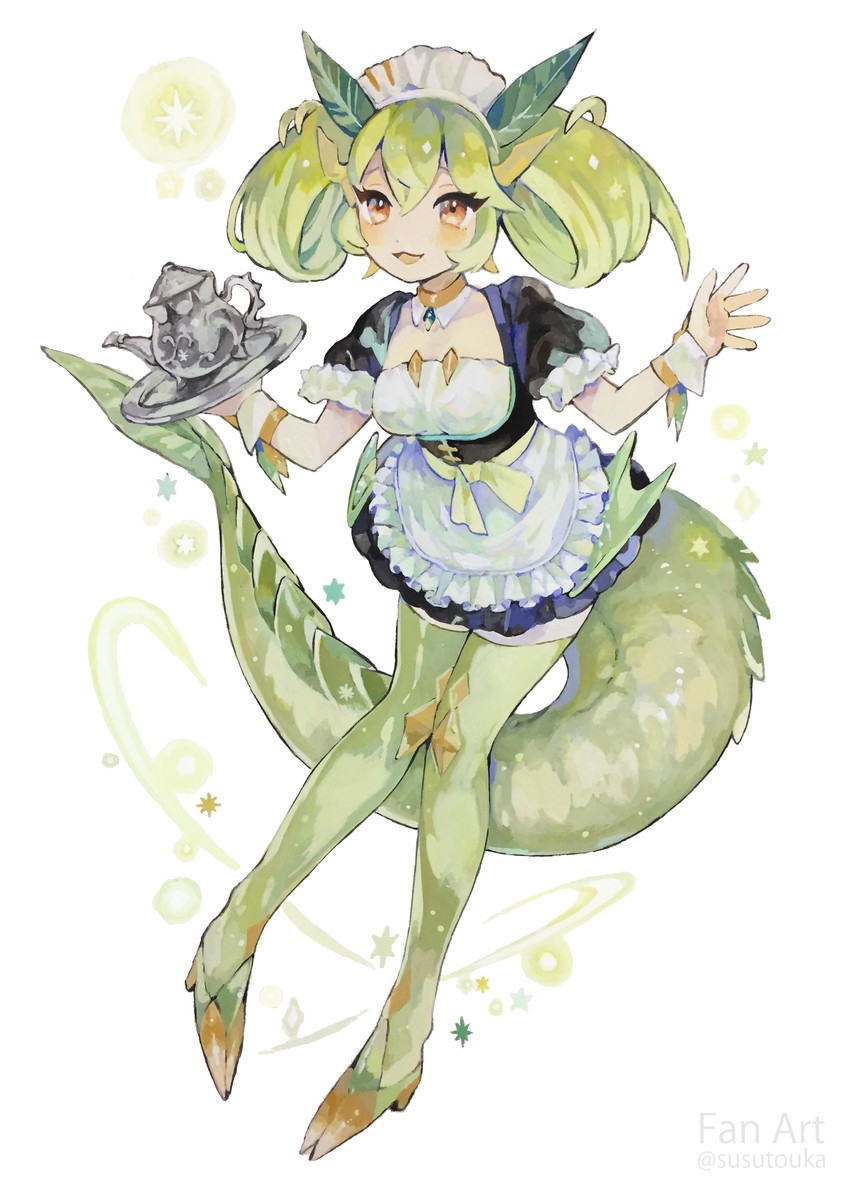 parlor dragonmaid (yu-gi-oh!) drawn by susutouka | Danbooru