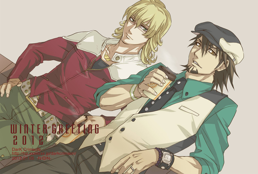 barnaby brooks jr. and kaburagi t. kotetsu (tiger & bunny) drawn by non_(nonzile)