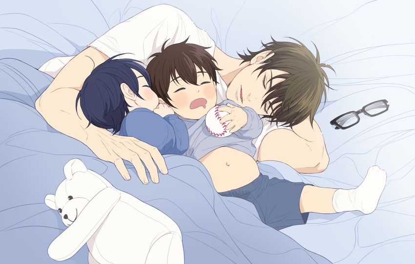 miyuki kazuya, sawamura eijun, and furuya satoru (ace of diamond) drawn by twoframe