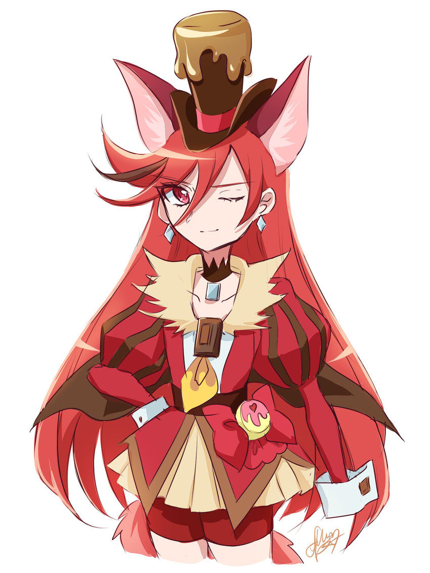 kenjou akira and cure chocolat (precure and 1 more) drawn by fpminnie1