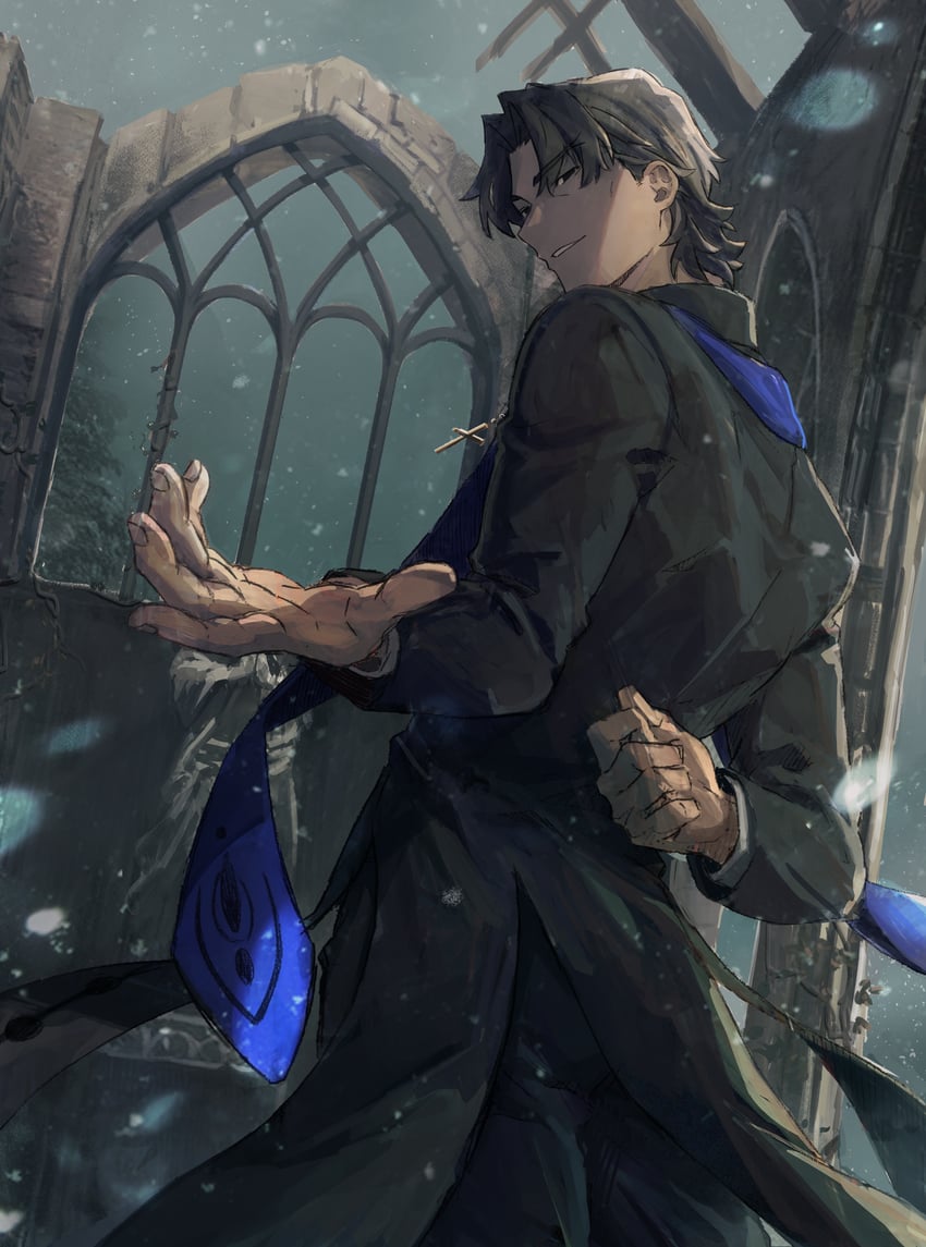 kotomine kirei and grigori rasputin (fate and 1 more) drawn by okonon_(kado_colda)