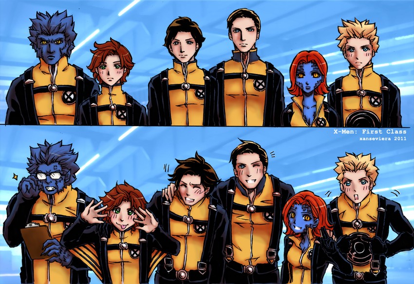 magneto, beast, mystique, charles xavier, havok, and 1 more (marvel and 3 more)