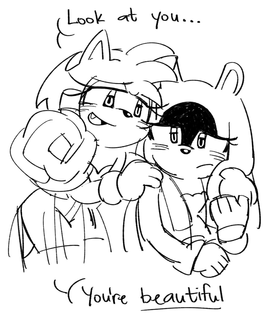 amy rose, surge the tenrec, and good witch of the north (sonic and 1 more) drawn by fishsoof