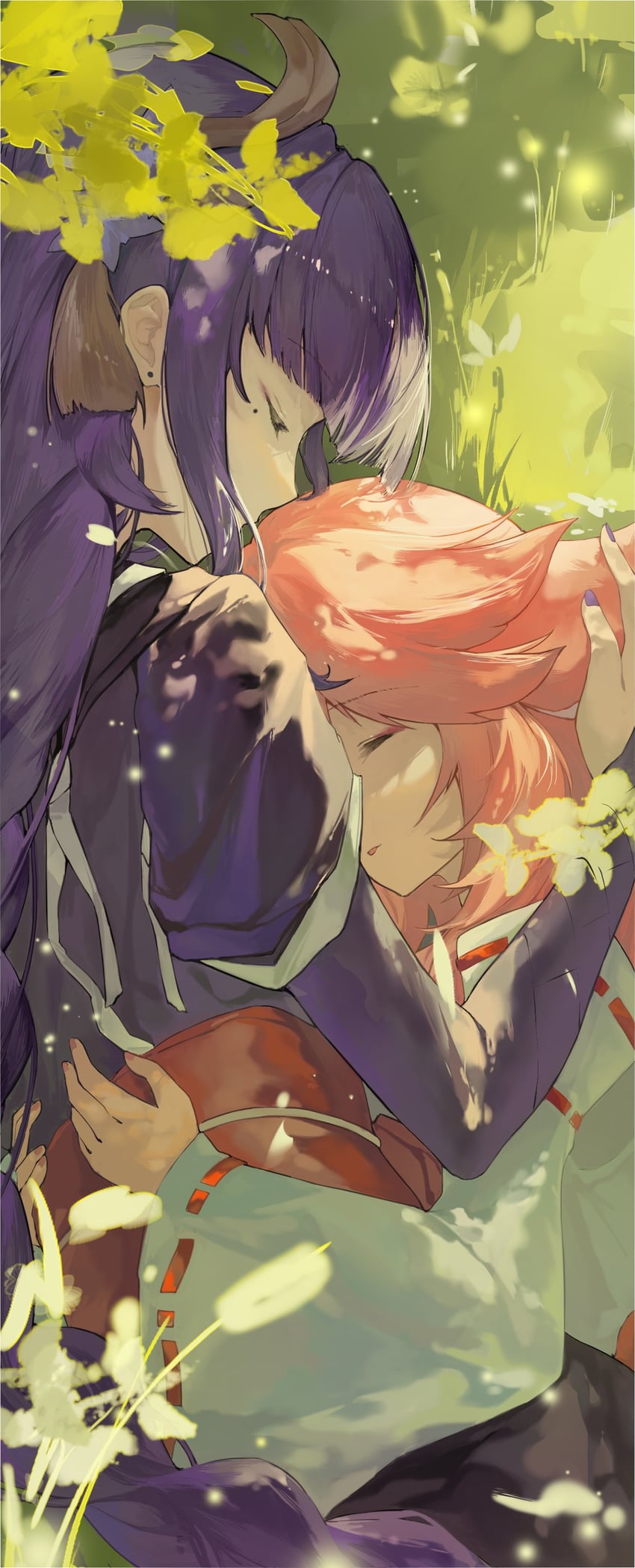 raiden shogun and yae miko (genshin impact) drawn by yang_lizi