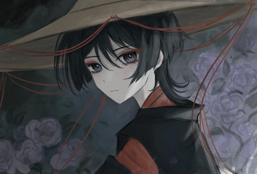 scaramouche and kuronushi (genshin impact) drawn by yoruli_e