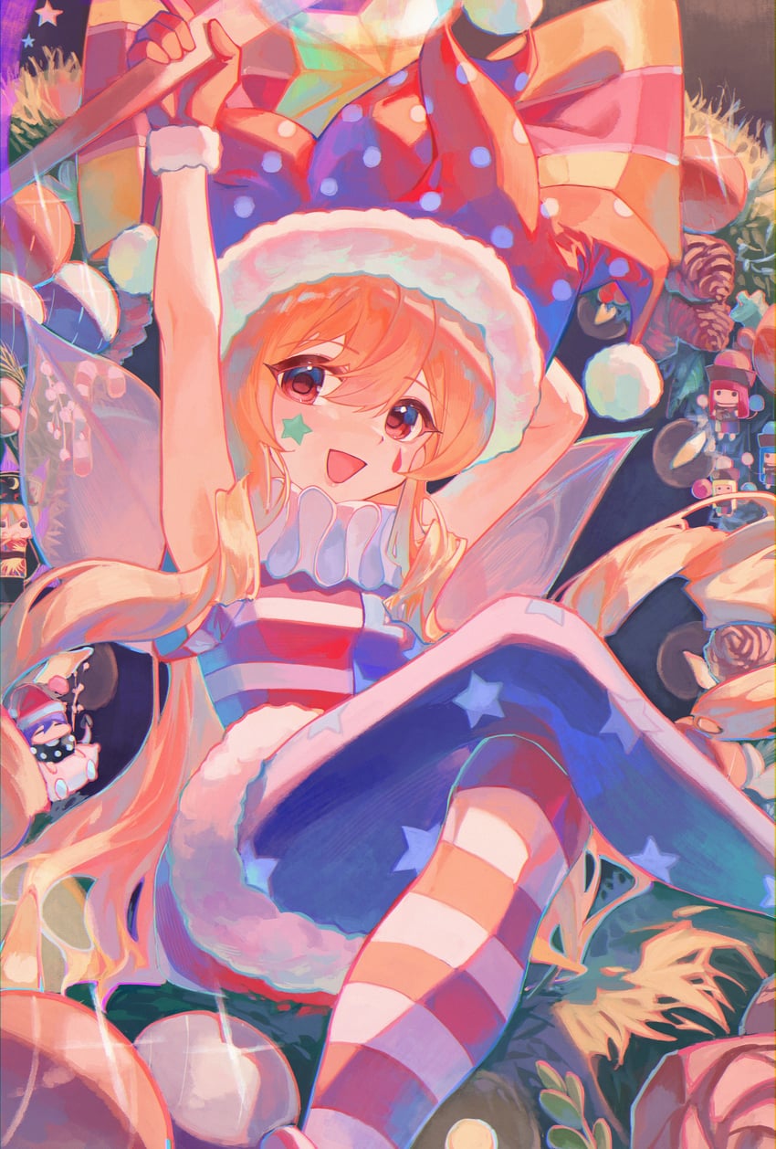clownpiece, junko, hecatia lapislazuli, and doremy sweet (touhou) drawn by cindy717