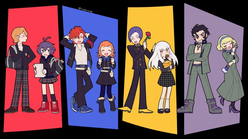 lysithea von ordelia, bernadetta von varley, sylvain jose gautier, annette fantine dominic, ferdinand von aegir, and 3 more (fire emblem and 6 more) drawn by do_m_kaeru