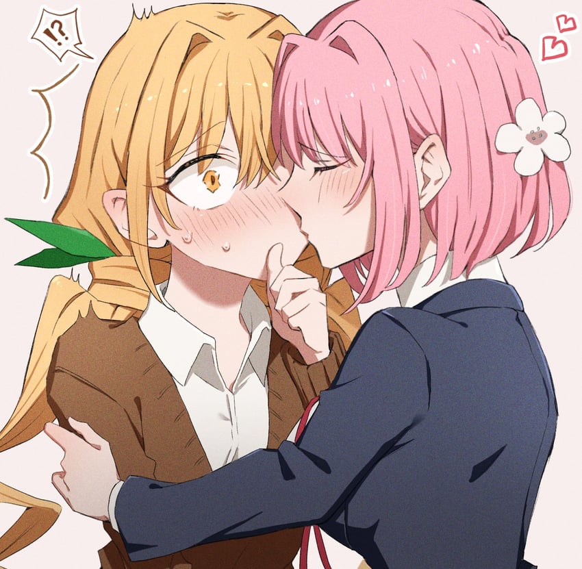 hanazono hakari and inda karane (kimi no koto ga dai dai dai dai daisuki na 100-nin no kanojo) drawn by hiiro_(kiiro_ex)