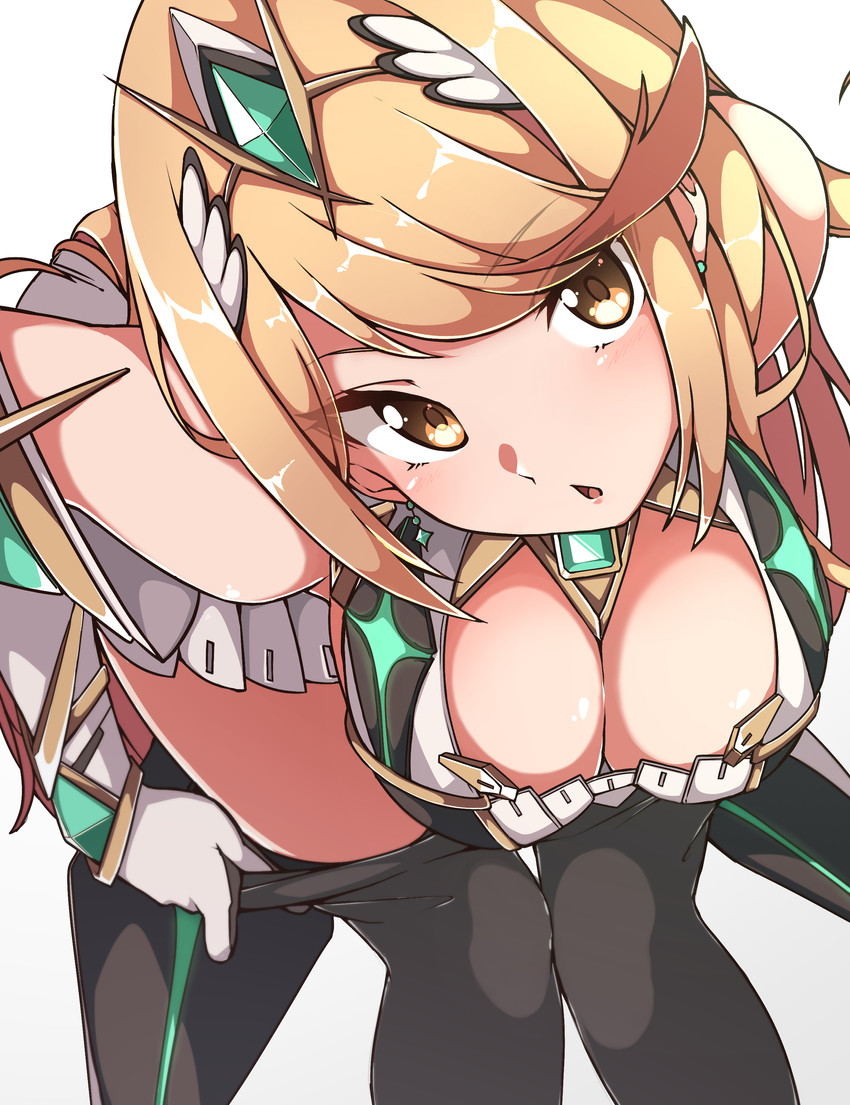 mythra (xenoblade chronicles and 2 more) drawn by gokuu_(acoloredpencil)