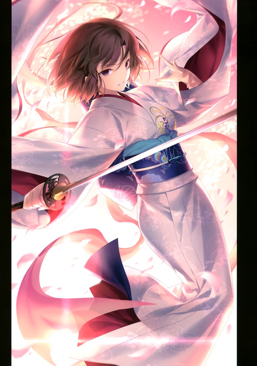 ryougi shiki and void shiki (fate and 2 more) drawn by kousaki_rui