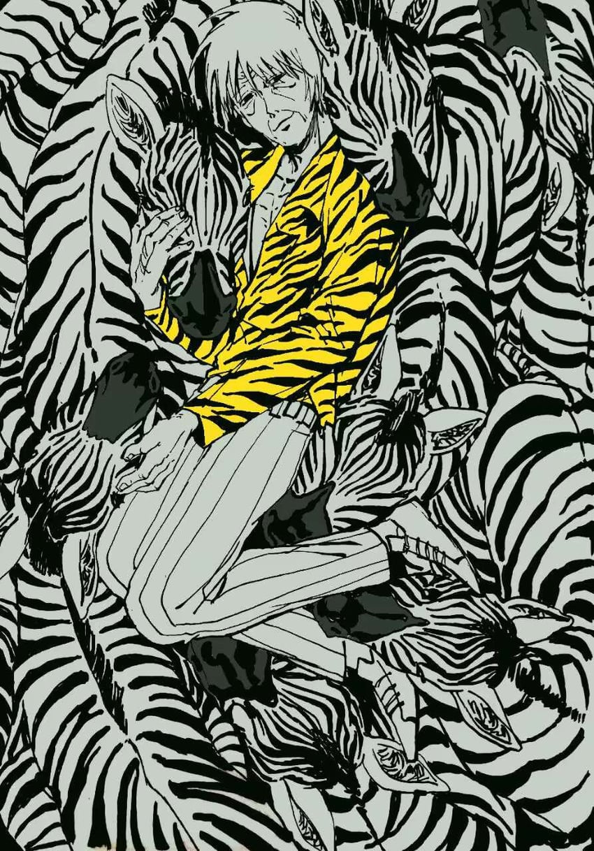 akagi shigeru (fukumoto mahjong and 1 more) drawn by nanji_yuan_zhumin
