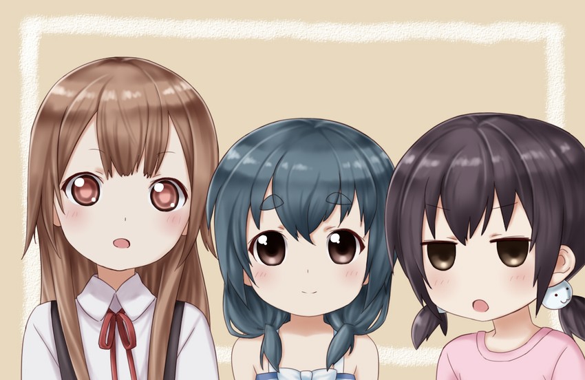oomuro hanako, furutani kaede, and funami mari (yuruyuri) drawn by needle_(needlebomb)