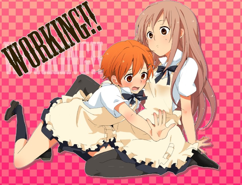 inami mahiru, takanashi souta, and takanashi kotori (working!!) drawn by miwa_(artist)