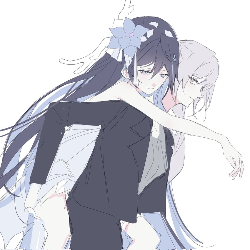 bronya zaychik and seele vollerei (honkai and 1 more) drawn by oldsprout1108