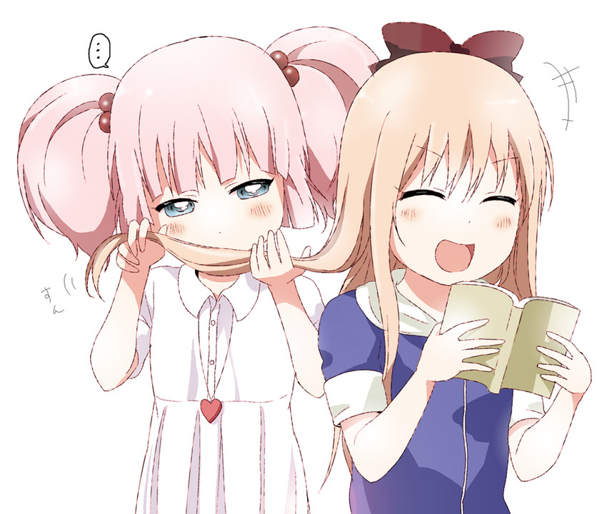 toshinou kyouko and yoshikawa chinatsu (yuruyuri) drawn by kamiki_uutarou