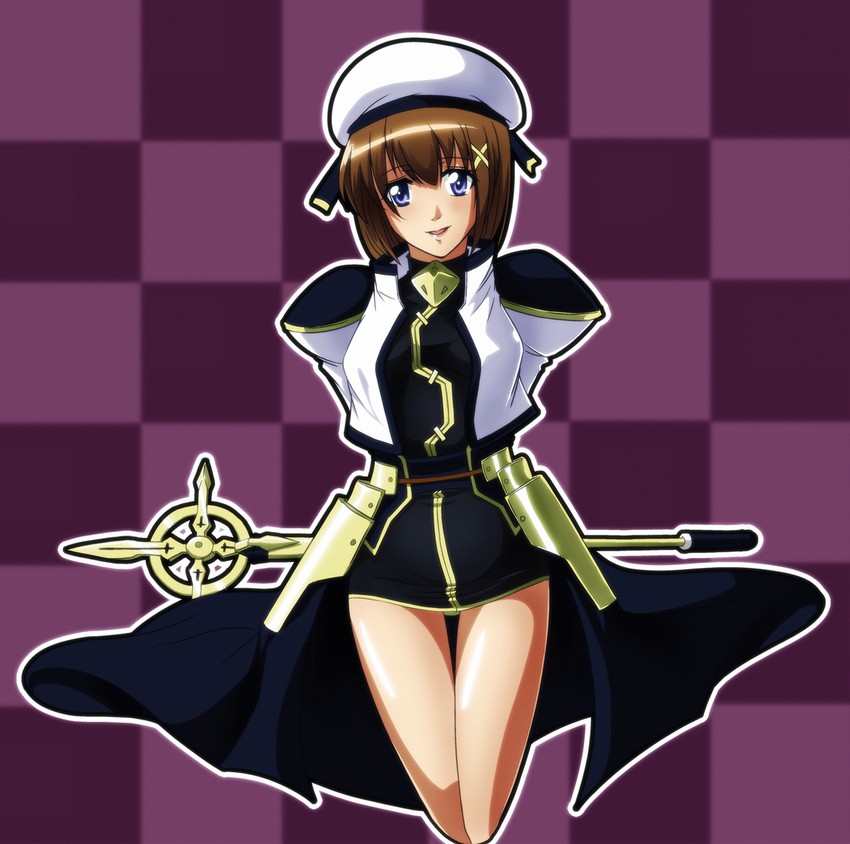 yagami hayate and schwertkreuz (lyrical nanoha and 1 more) drawn by tappa_(esperanza)