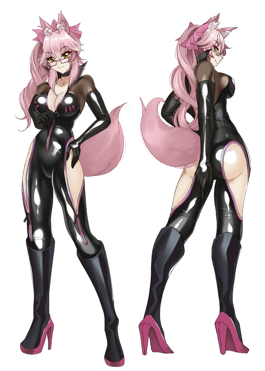 tamamo and koyanskaya (fate and 1 more) drawn by volyz