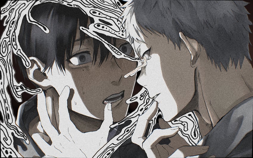 indou hikaru and tsujinaka yoshiki (hikaru ga shinda natsu) drawn by sajujutsu