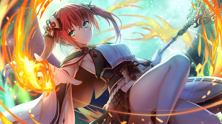 akai asaka (deep one kyomu to mugen no fragment) drawn by natsuhiko