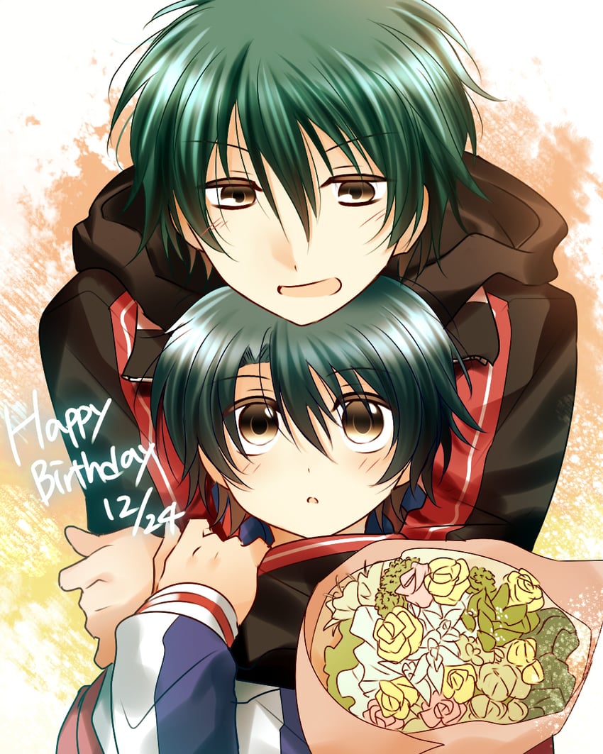 echizen ryooma and echizen ryooga (tennis no ouji-sama) drawn by mamibakuhatu