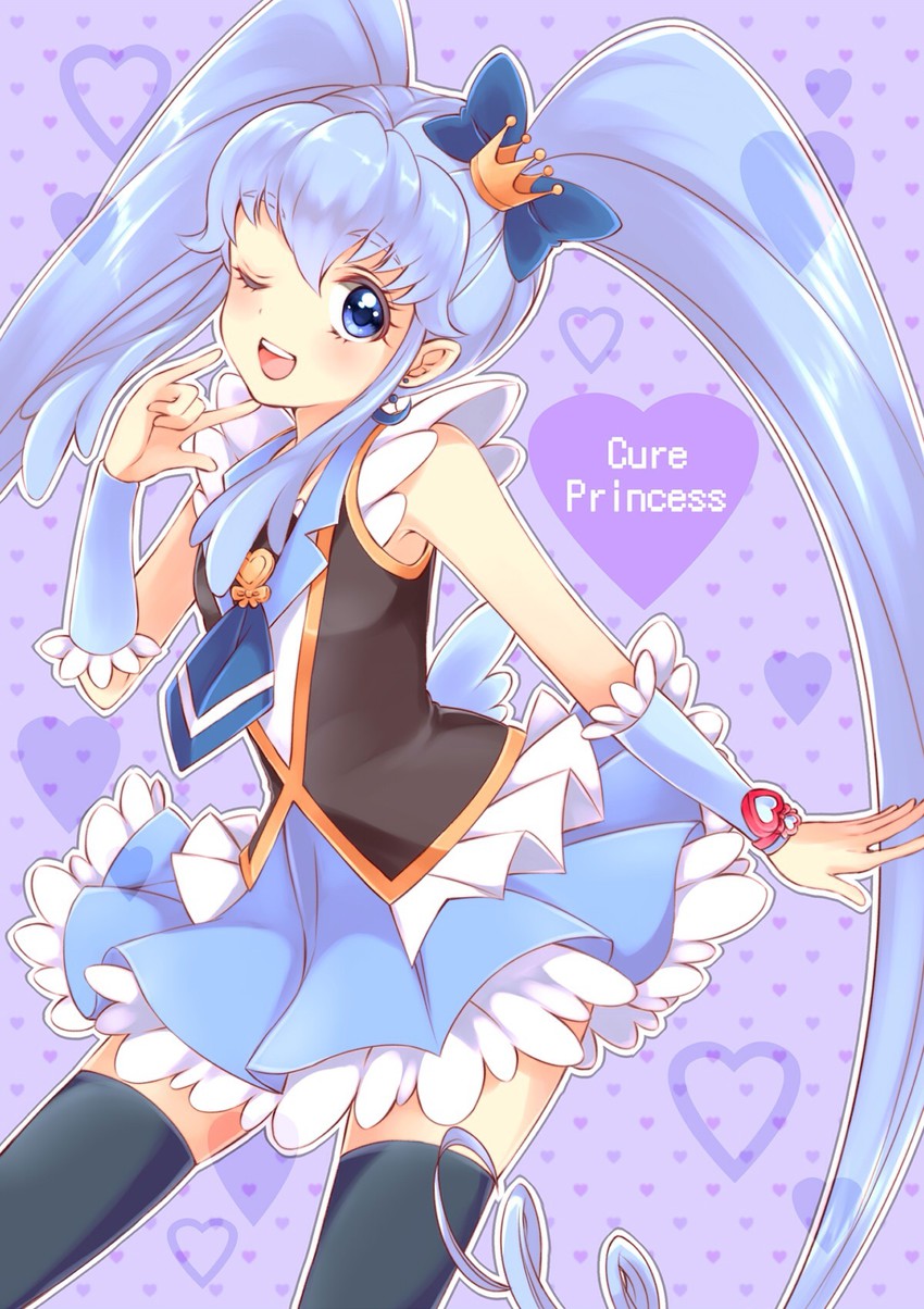 shirayuki hime and cure princess (precure and 1 more) drawn by sikuhima