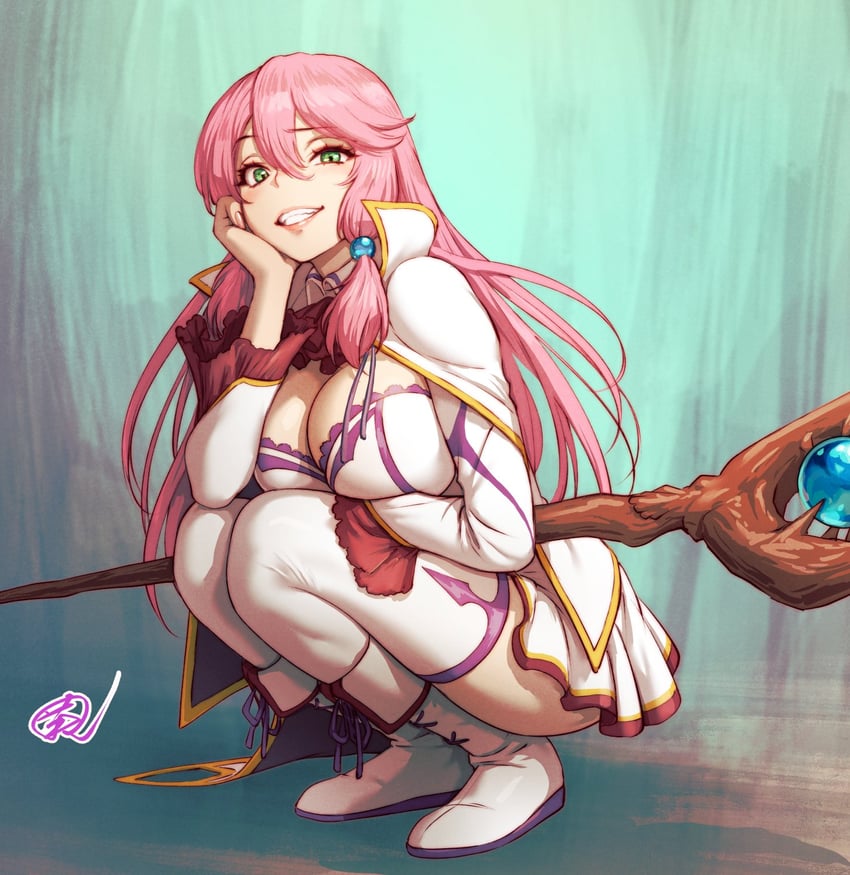 flare earlgrande gioral (kaifuku jutsushi no yarinaoshi ~sokushi mahou to skill copy no chouetsu heal~) drawn by fujii_eishun