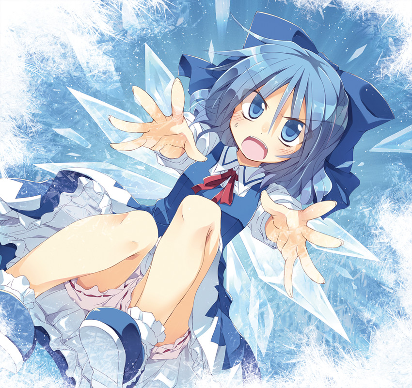 cirno (touhou) drawn by satou_kibi
