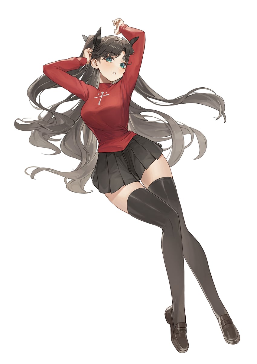 tohsaka rin (fate and 1 more) drawn by cotta_(heleif)