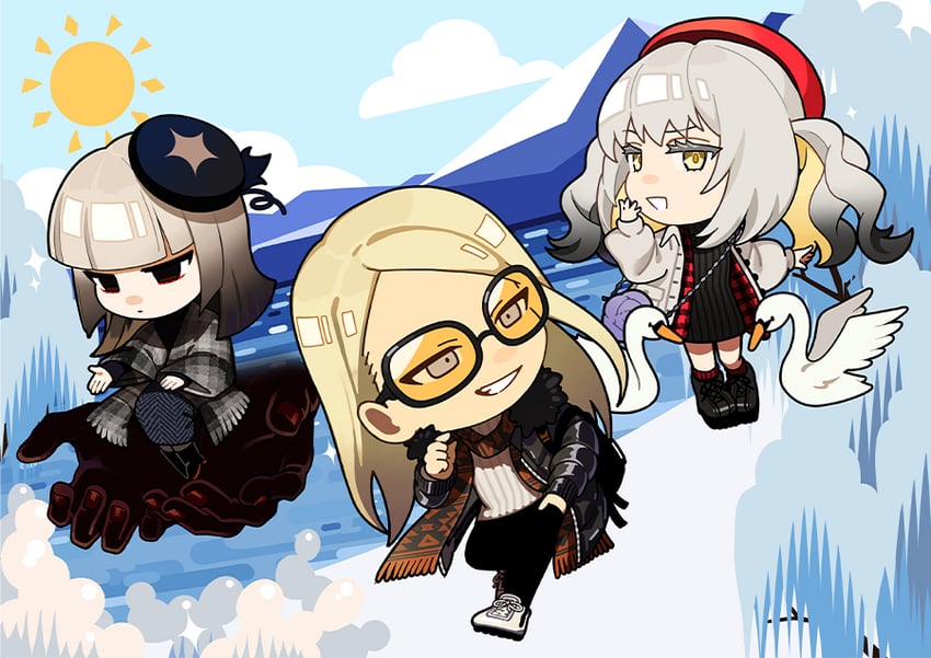marie antoinette, tezcatlipoca, marie antoinette alter, and sen no rikyu (fate and 1 more) drawn by ororooops