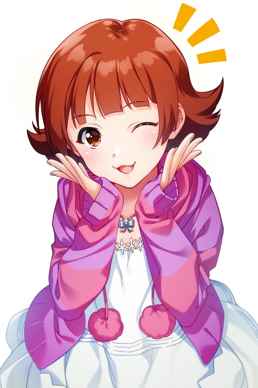 nonohara akane (idolmaster and 2 more) drawn by mikapoe