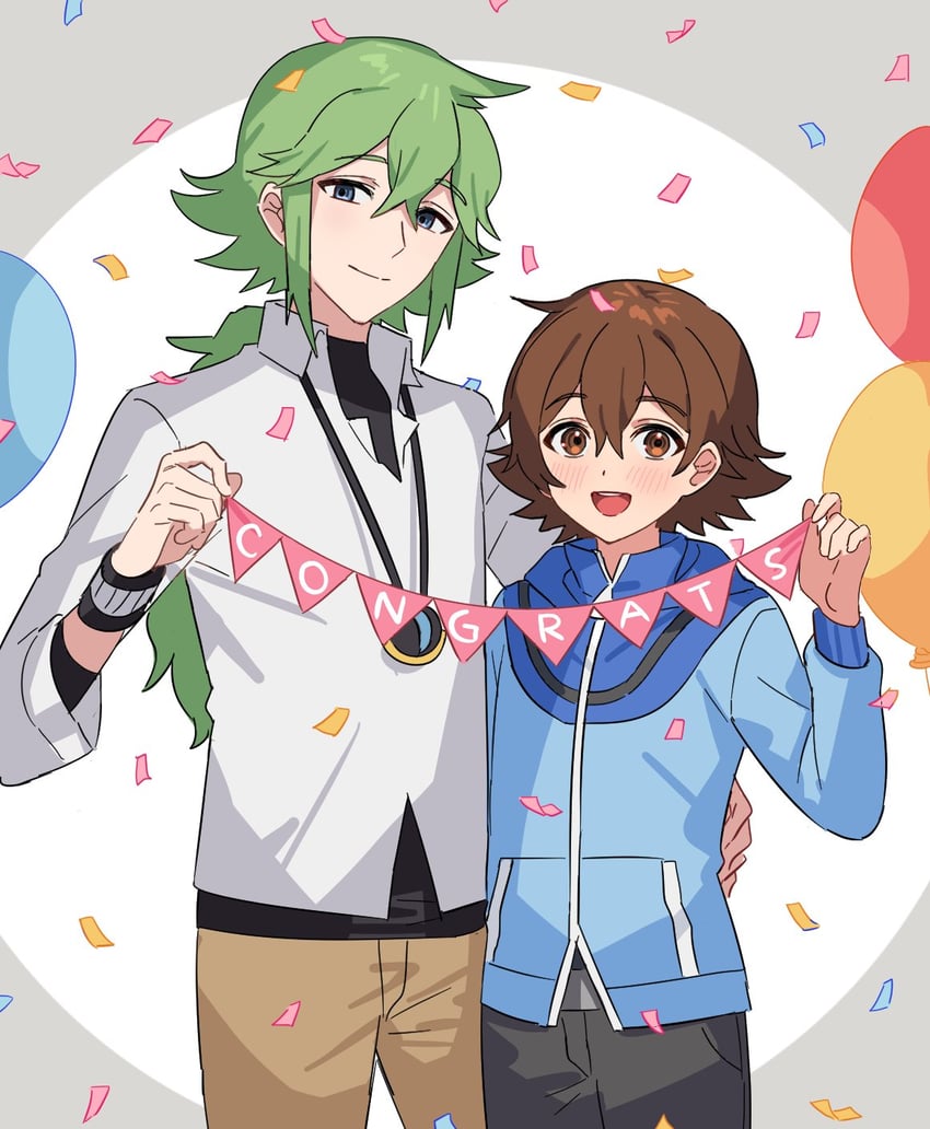 hilbert and n (pokemon and 1 more) drawn by p_(flavorppp)