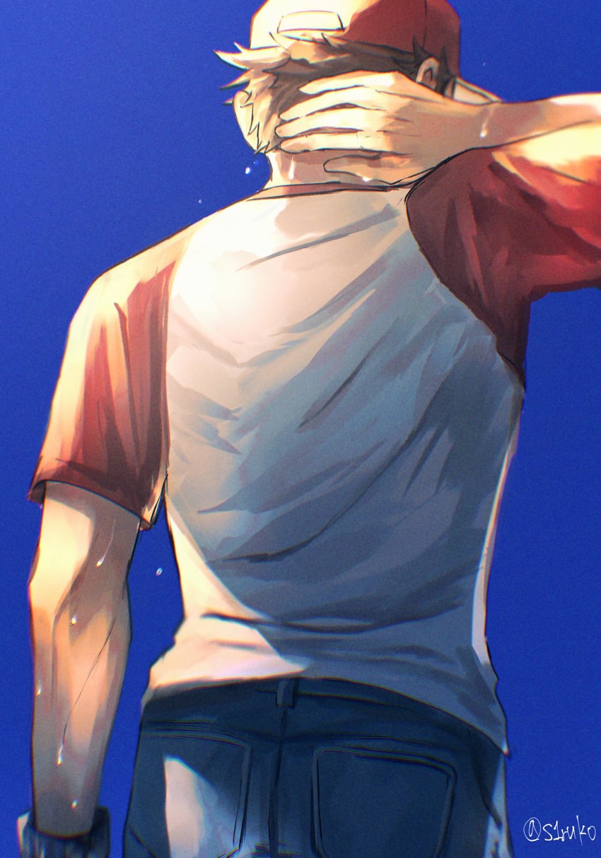 red (pokemon and 1 more) drawn by shiruko_(s1ruko)