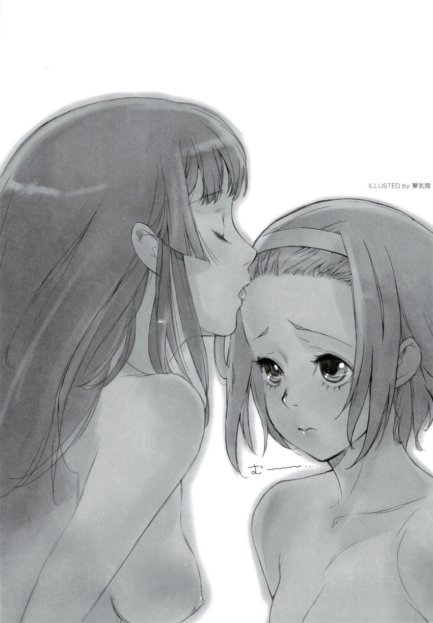 akiyama mio and tainaka ritsu (k-on!) drawn by branch_(blackrabbits)