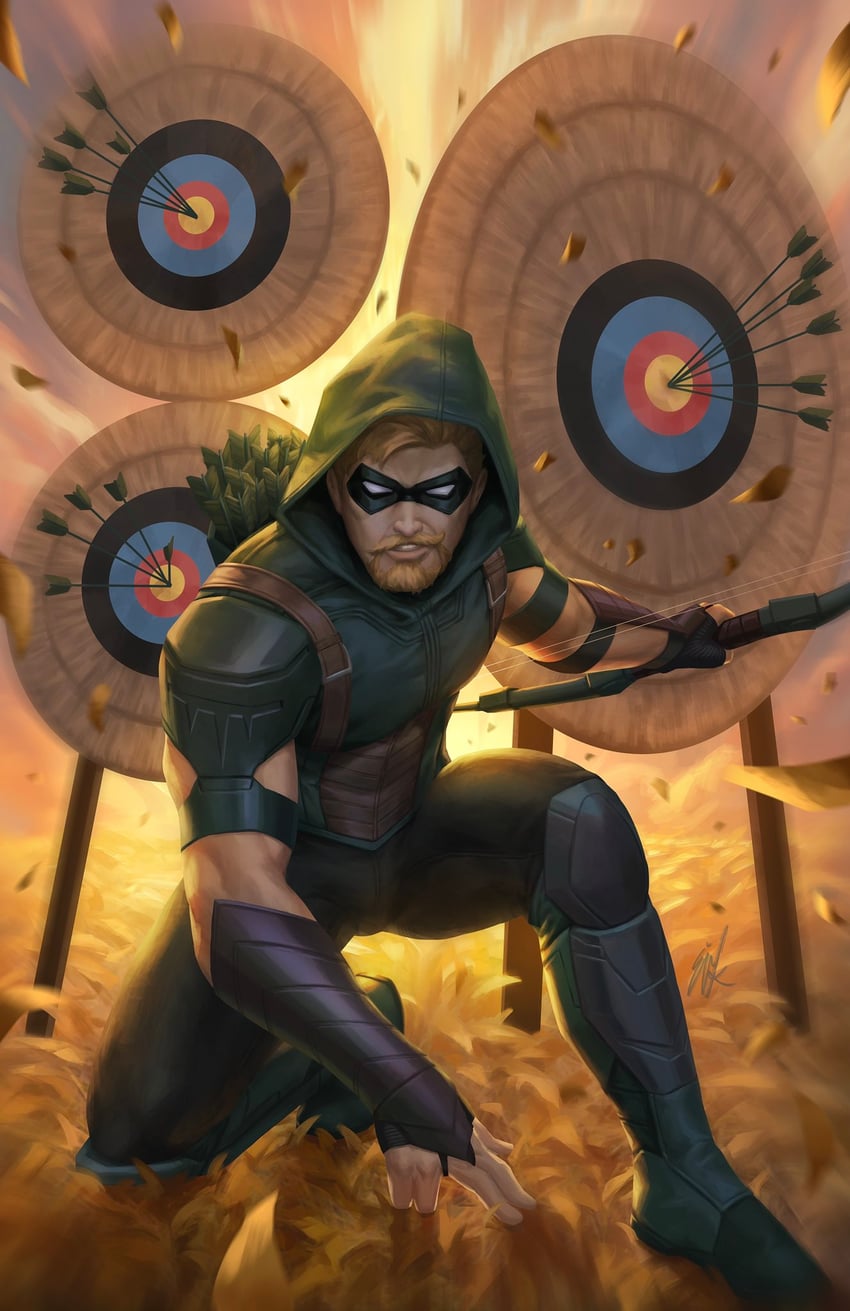 green arrow and oliver queen (dc comics and 1 more) drawn by ejikure