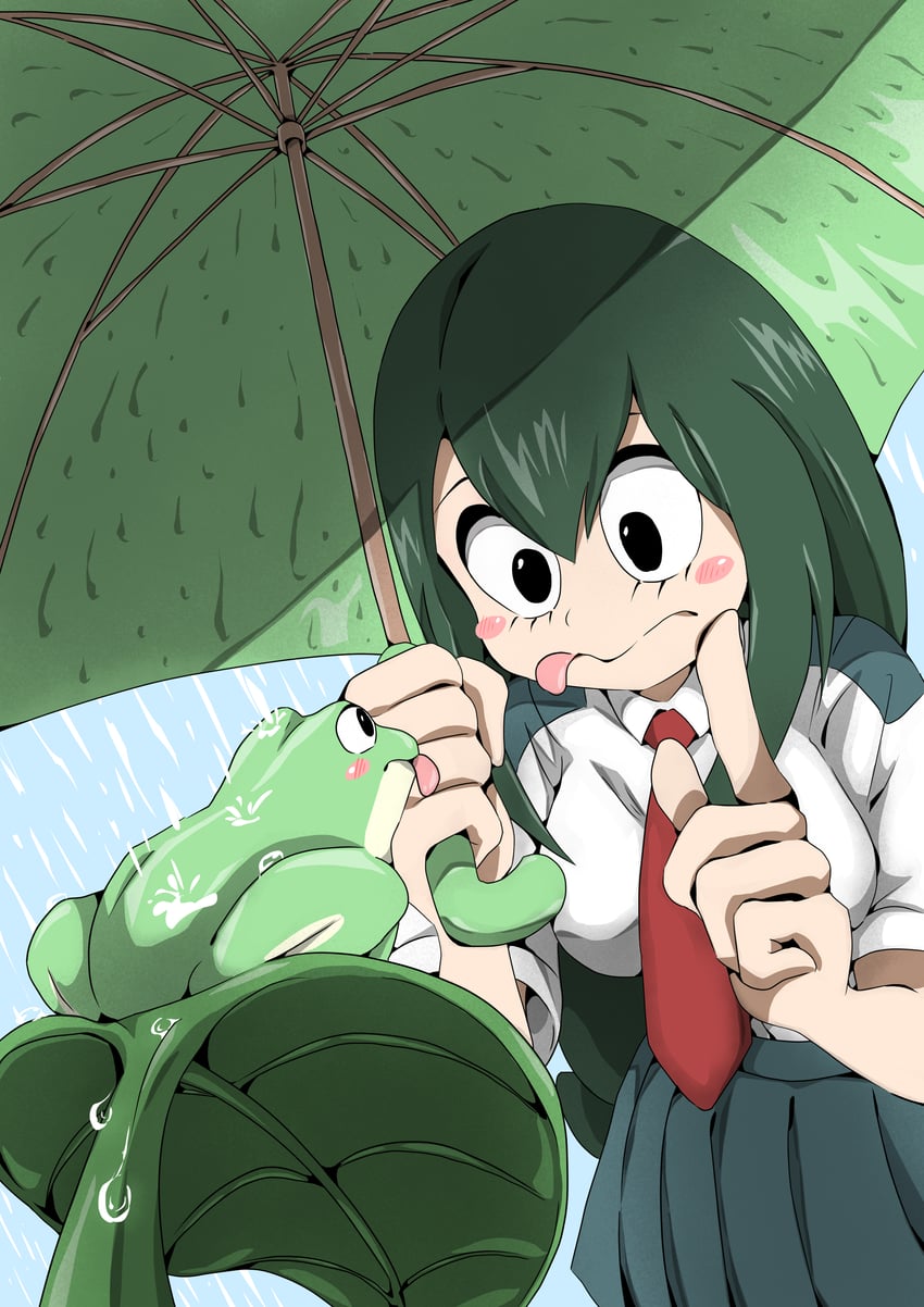 asui tsuyu (boku no hero academia) drawn by ryo_sidery